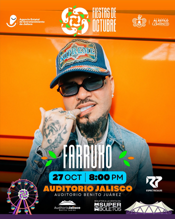 Farruko Auditorio Benito Juarez Fiestas de Octubre 2026