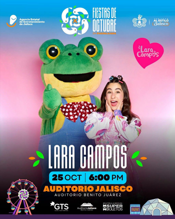 Lara Campos Auditorio Benito Juarez Fiestas de Octubre 2026