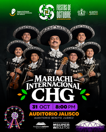 Mariachi Internacional CHG Auditorio Benito Juarez Fiestas de Octubre 2026