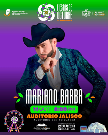 Mariano Barba Auditorio Benito Juarez Fiestas de Octubre 2026