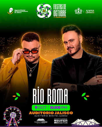 Rio Roma Auditorio Benito Juarez Fiestas de Octubre 2026